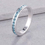 Stylish Stackables Aquamarine Crystal Ring