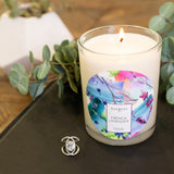 French Lavender Scented Premium Candle and Jewelry
