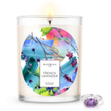 French Lavender Scented Premium Candle and Jewelry
