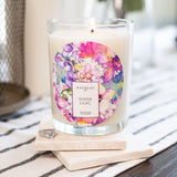 Sheer Lilac Scented Premium Candle and Jewelry