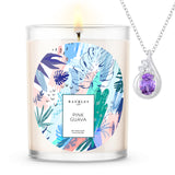 Pink Guava Scented Premium Candle and Jewelry