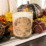 Pumpkin Swirl Scented Premium Candle and Jewelry