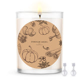 Pumpkin Swirl Scented Premium Candle and Jewelry