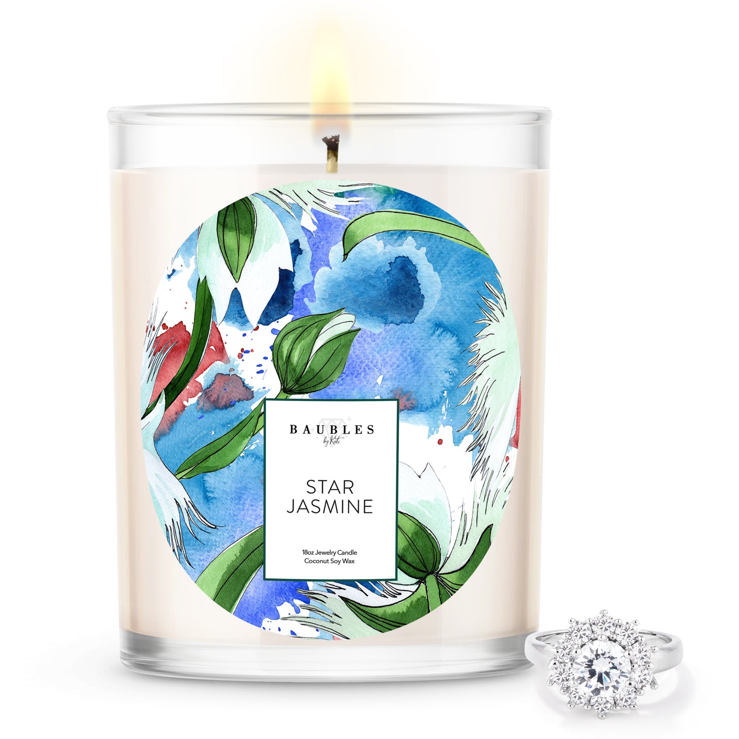 Star Jasmine Scented Premium Candle and Jewelry Kate Bissett NY