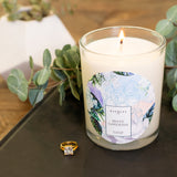 White Gardenia Scented Premium Candle and Jewelry