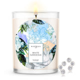White Gardenia Scented Premium Candle and Jewelry