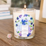 Wild Blueberry Scented Premium Candle and Jewelry