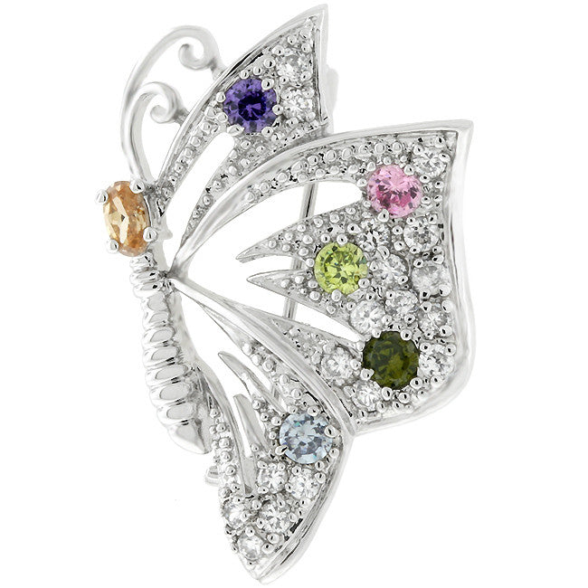 Colorful Butterfly Brooch