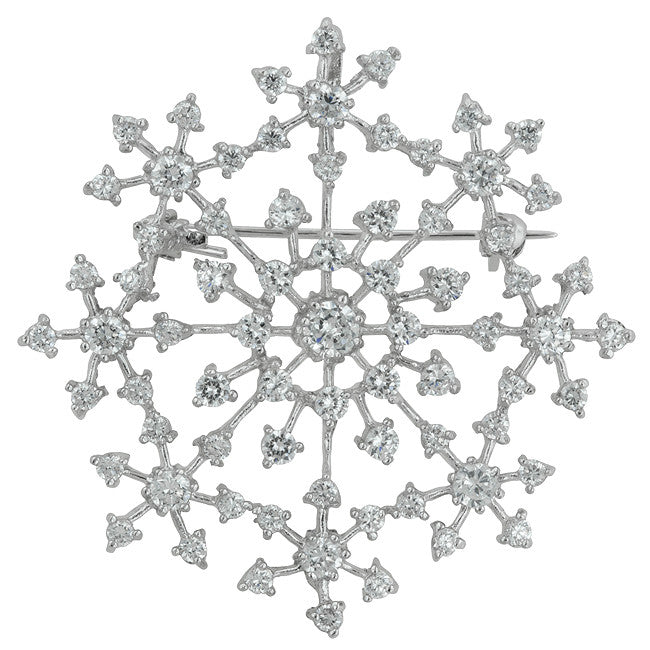 Delicate Snowflake Brooch
