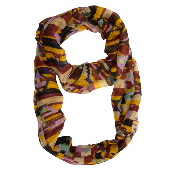 Black Mara Cultural Infinity Scarf