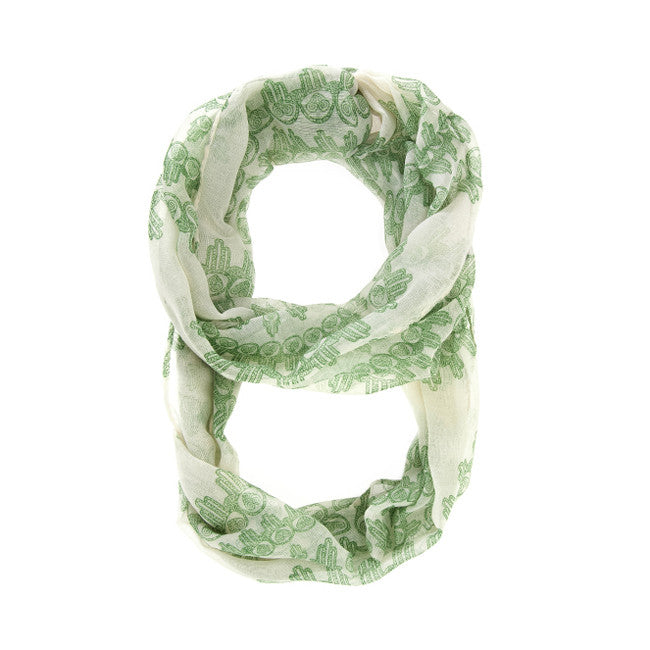 Mixology Green Infinity Scarf