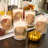 Pumpkin Swirl Scented Premium Candle and Jewelry