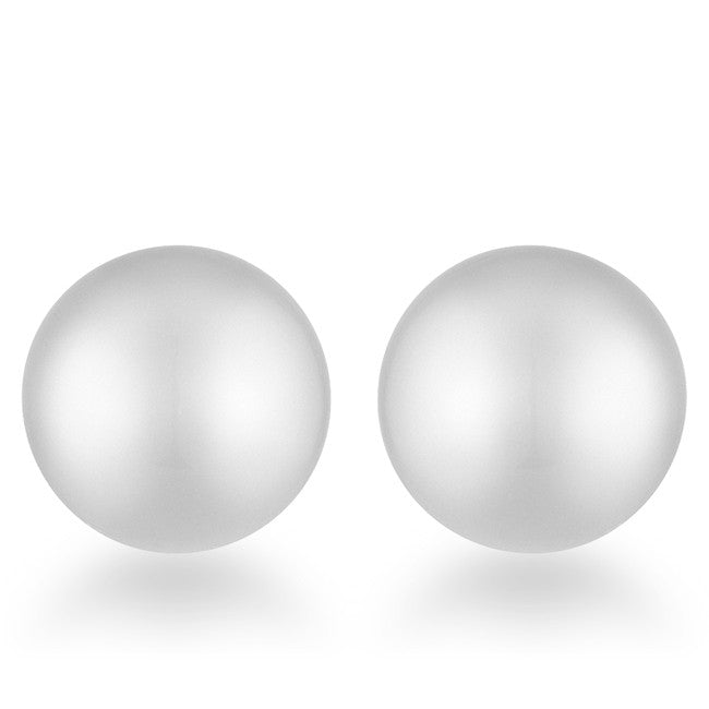 Julie Rhodium Sphere Stud Earrings