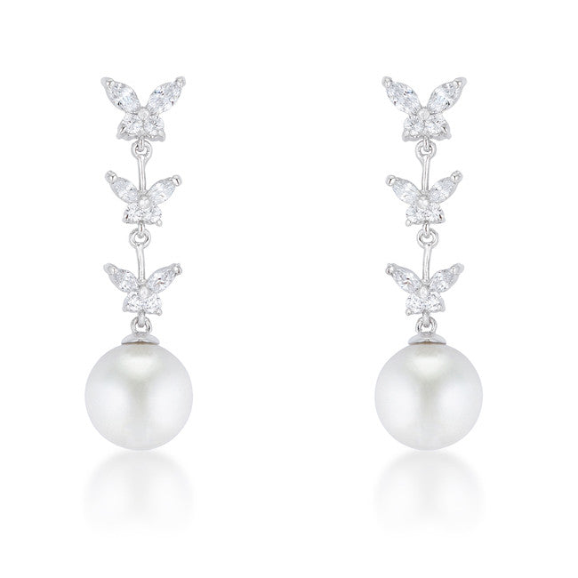 Butterfly Pearl Dangle