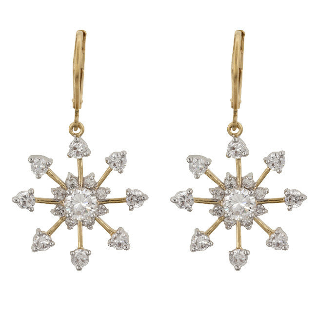 Golden Snowflake Drops
