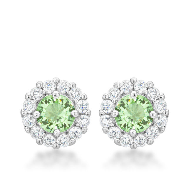 Bella Bridal Earrings in Peridot