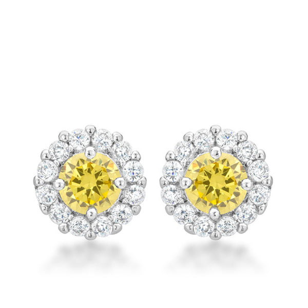 Bella Bridal Earrings in Yellow