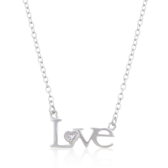 Love Script Necklace