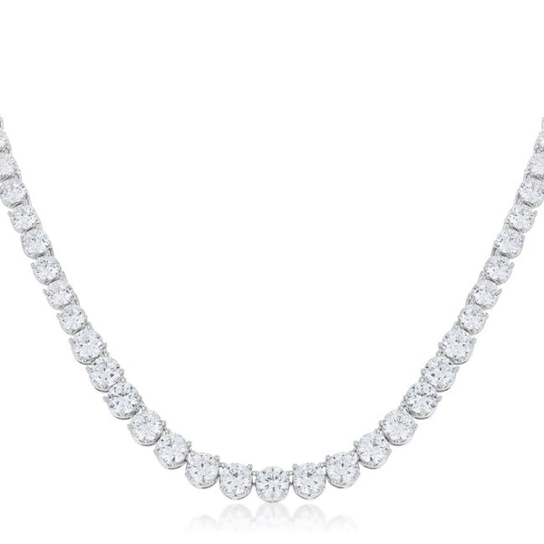 Graduated Cubic Zirconia Necklace