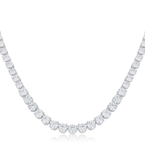 Graduated Cubic Zirconia Necklace