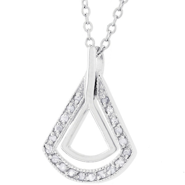 Cubic Zirconia Chip Pendulum Pendant