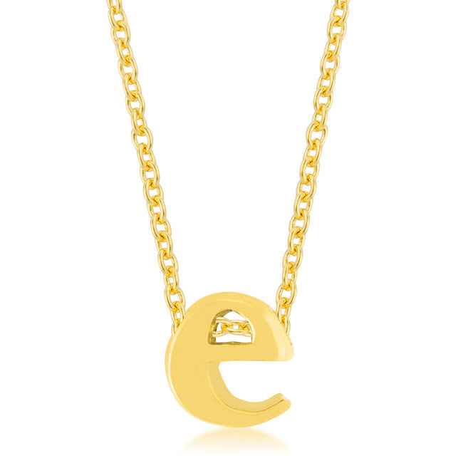 Golden Initial E Pendant