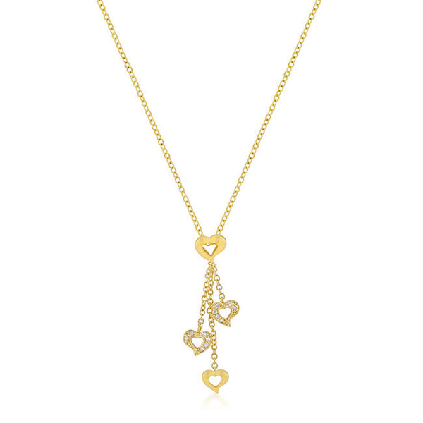 Golden Heart Charm Pendant