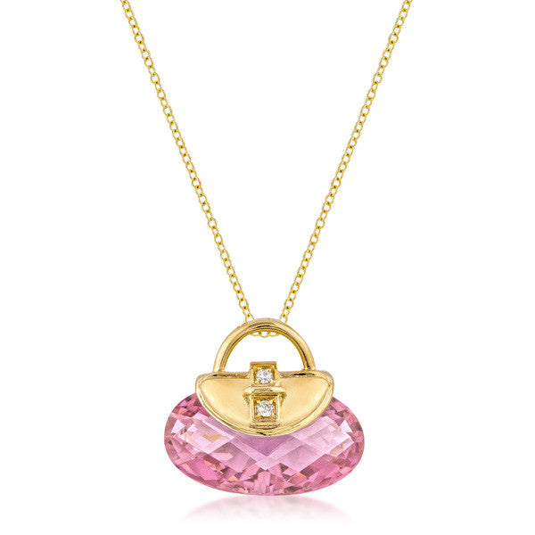 Golden Handbag Pendant