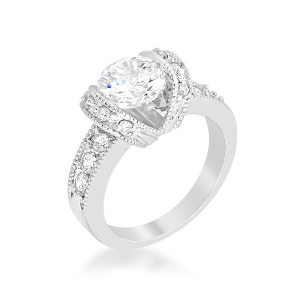 Tension Set Engagement Ring