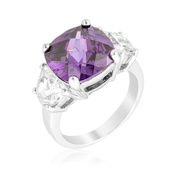 Purple Triplet Ring