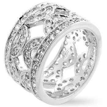 Cubic Zirconia Hill Eternity Ring