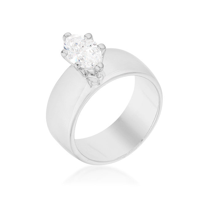 Solitaire Marquise Engagement Ring