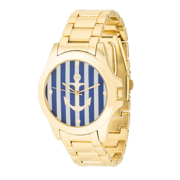 Nautical Gold Watch