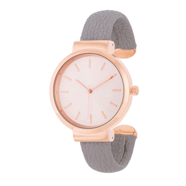 Classic Leather Cuff Watch