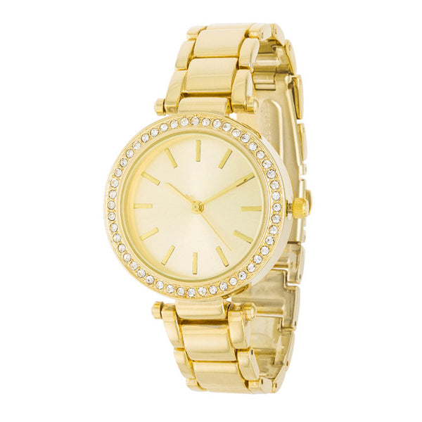 Gold Watch With Embezzled Dial