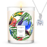 Bamboo Scented Premium Candle and Jewelry