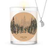 Camp Fire Scented Candle and Jewelry