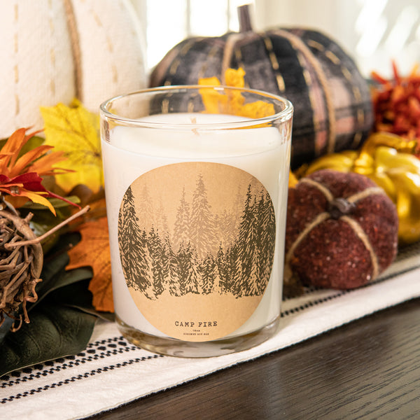 Camp Fire Scented Candle and Jewelry