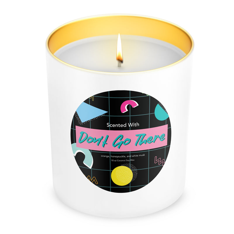 Dont Go There! Retro Candle