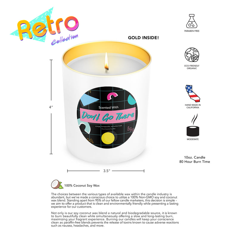 Dont Go There! Retro Candle