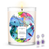 French Lavender Scented Premium Candle and Jewelry
