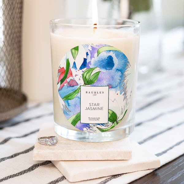 Star Jasmine Scented Premium Candle and Jewelry