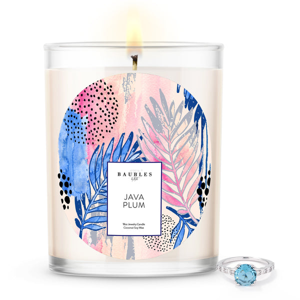 Java Plum Scented Premium Candle and Jewelry