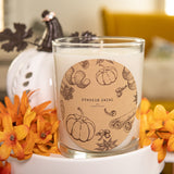 Pumpkin Swirl Scented Premium Candle and Jewelry