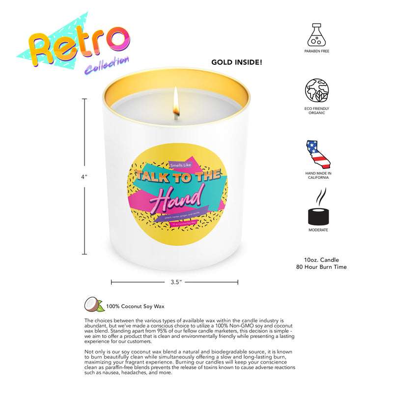 Talk to the Hand! Retro Candle